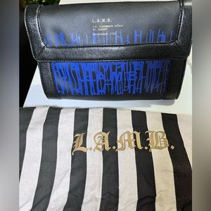 L.A.M.B. Black and Blue Clutch
